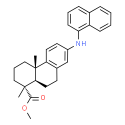 ChemSpider 2D Image | Methyl 13-(1-naphthylamino)podocarpa-8,11,13-trien-15-oate | C28H31NO2