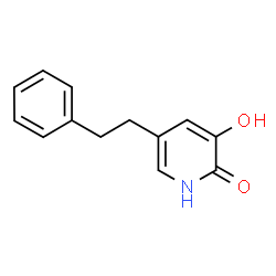 ChemSpider 2D Image | 3-Hydroxy-5-(2-phenylethyl)-2(1H)-pyridinone | C13H13NO2
