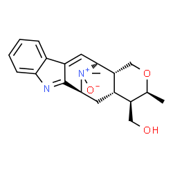 ChemSpider 2D Image | [(1S,12S,13R,16S,17R,18R)-16,20-Dimethyl-20-oxido-15-oxa-3,20-diazapentacyclo[10.7.1.0~2,10~.0~4,9~.0~13,18~]icosa-2,4,6,8,10-pentaen-17-yl]methanol | C20H24N2O3