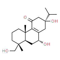 ChemSpider 2D Image | (7alpha)-7,13,18-Trihydroxyabiet-8-en-11-one | C20H32O4