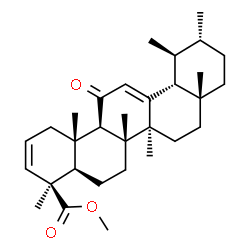 ChemSpider 2D Image | Methyl 11-oxoursa-2,12-dien-24-oate | C31H46O3