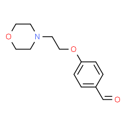 ChemSpider 2D Image | 4-(2-morpholinoethoxy)benzaldehyde | C13H17NO3