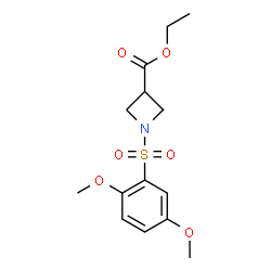 ChemSpider 2D Image | Ethyl 1-[(2,5-dimethoxyphenyl)sulfonyl]-3-azetidinecarboxylate | C14H19NO6S