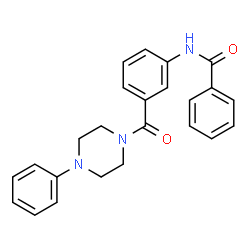 ChemSpider 2D Image | N-{3-[(4-Phenyl-1-piperazinyl)carbonyl]phenyl}benzamide | C24H23N3O2