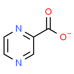 ChemSpider 2D Image | pyrazinate | C5H3N2O2
