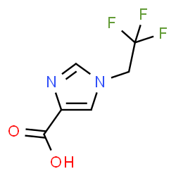 ChemSpider 2D Image | 1-(2,2,2-Trifluoroethyl)-1H-imidazole-4-carboxylic acid | C6H5F3N2O2