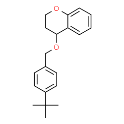 ChemSpider 2D Image | 4-{[4-(2-Methyl-2-propanyl)benzyl]oxy}chromane | C20H24O2