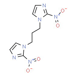 ChemSpider 2D Image | 1,1'-(1,3-Propanediyl)bis(2-nitro-1H-imidazole) | C9H10N6O4
