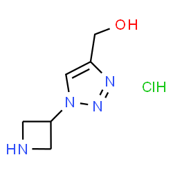ChemSpider 2D Image | [1-(azetidin-3-yl)-1H-1,2,3-triazol-4-yl]methanol hydrochloride | C6H11ClN4O