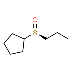 ChemSpider 2D Image | [(S)-Propylsulfinyl]cyclopentane | C8H16OS