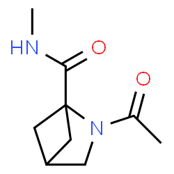 ChemSpider 2D Image | 2-Acetyl-N-methyl-2-azabicyclo[2.1.1]hexane-1-carboxamide | C9H14N2O2