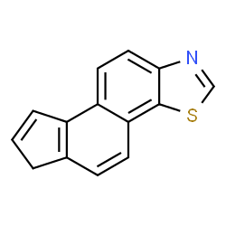 ChemSpider 2D Image | 6H-Cyclopenta[5,6]naphtho[2,1-d][1,3]thiazole | C14H9NS