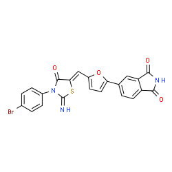 ChemSpider 2D Image | Bioymifi | C22H12BrN3O4S