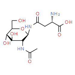 ChemSpider 2D Image | (5xi)-2-Acetamido-N-L-beta-aspartyl-2-deoxy-beta-D-xylo-hexopyranosylamine | C12H21N3O8