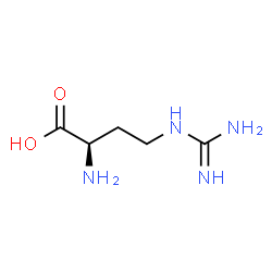 ChemSpider 2D Image | (2R)-2-Amino-4-carbamimidamidobutanoic acid | C5H12N4O2
