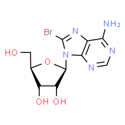 ChemSpider 2D Image | 8-Bromoadenosine | C10H12BrN5O4