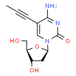 ChemSpider 2D Image | 2'-Deoxy-5-(1-propyn-1-yl)cytidine | C12H15N3O4
