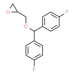 ChemSpider 2D Image | 2-{[Bis(4-fluorophenyl)methoxy]methyl}oxirane | C16H14F2O2