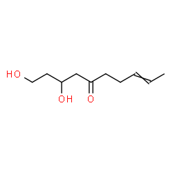 ChemSpider 2D Image | 1,3-Dihydroxy-8-decen-5-one | C10H18O3