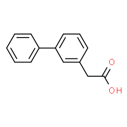 ChemSpider 2D Image | 3-Biphenylylacetic acid | C14H12O2