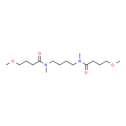 ChemSpider 2D Image | N,N'-1,4-Butanediylbis(4-methoxy-N-methylbutanamide) | C16H32N2O4