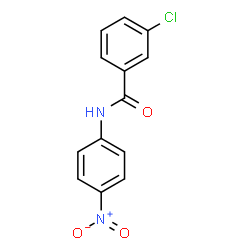 ChemSpider 2D Image | 3-Chloro-N-(4-nitrophenyl)benzamide | C13H9ClN2O3