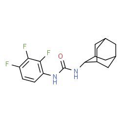 ChemSpider 2D Image | 1-Adamantan-2-yl-3-(2,3,4-trifluorophenyl)urea | C17H19F3N2O