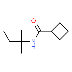 ChemSpider 2D Image | N-(2-Methyl-2-butanyl)cyclobutanecarboxamide | C10H19NO