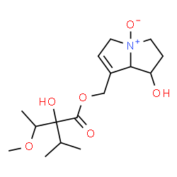 ChemSpider 2D Image | (1-Hydroxy-4-oxido-2,3,5,7a-tetrahydro-1H-pyrrolizin-7-yl)methyl 2-hydroxy-2-isopropyl-3-methoxybutanoate | C16H27NO6