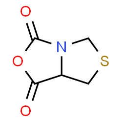 ChemSpider 2D Image | Dihydro-1H-(1,3)thiazolo(3,4-c)(1,3)oxazole-1,3-dione | C5H5NO3S