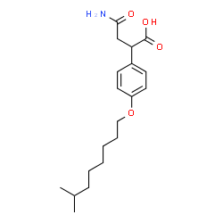 ChemSpider 2D Image | 4-Amino-2-{4-[(7-methyloctyl)oxy]phenyl}-4-oxobutanoic acid | C19H29NO4
