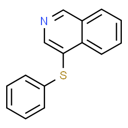 ChemSpider 2D Image | 4-(Phenylsulfanyl)isoquinoline | C15H11NS