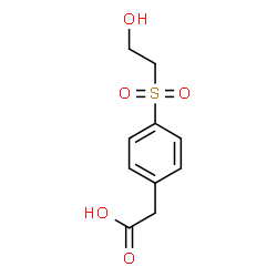 ChemSpider 2D Image | {4-[(2-Hydroxyethyl)sulfonyl]phenyl}acetic acid | C10H12O5S