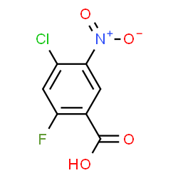 ChemSpider 2D Image | 4-Chloro-2-fluoro-5-nitrobenzoic acid | C7H3ClFNO4