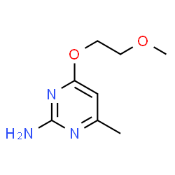 ChemSpider 2D Image | 4-(2-Methoxyethoxy)-6-methyl-2-pyrimidinamine | C8H13N3O2
