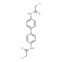 ChemSpider 2D Image | N,N'-4,4'-Biphenyldiylbis(2-chloroacetamide) | C16H14Cl2N2O2