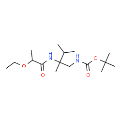 ChemSpider 2D Image | 2-Methyl-2-propanyl {2-[(2-ethoxypropanoyl)amino]-2,3-dimethylbutyl}carbamate | C16H32N2O4