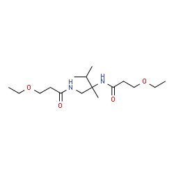 ChemSpider 2D Image | N,N'-(2,3-Dimethyl-1,2-butanediyl)bis(3-ethoxypropanamide) | C16H32N2O4