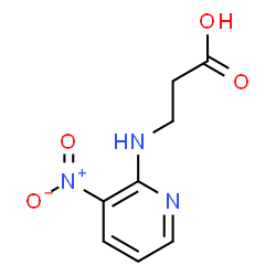 ChemSpider 2D Image | N-(3-Nitro-2-pyridinyl)-beta-alanine | C8H9N3O4