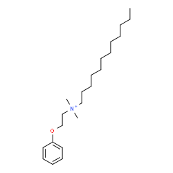 ChemSpider 2D Image | N,N-Dimethyl-N-(2-phenoxyethyl)-1-dodecanaminium | C22H40NO