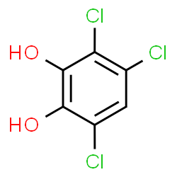 ChemSpider 2D Image | 3,4,6-Trichlorocatechol | C6H3Cl3O2