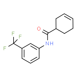 ChemSpider 2D Image | N-[3-(Trifluoromethyl)phenyl]-3-cyclohexene-1-carboxamide | C14H14F3NO