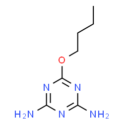 ChemSpider 2D Image | 6-Butoxy-1,3,5-triazine-2,4-diamine | C7H13N5O
