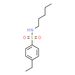 ChemSpider 2D Image | 4-Ethyl-N-pentylbenzenesulfonamide | C13H21NO2S