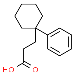 ChemSpider 2D Image | 3-(1-Phenylcyclohexyl)propanoic acid | C15H20O2