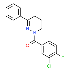 ChemSpider 2D Image | (3,4-Dichlorophenyl)(3-phenyl-5,6-dihydro-1(4H)-pyridazinyl)methanone | C17H14Cl2N2O