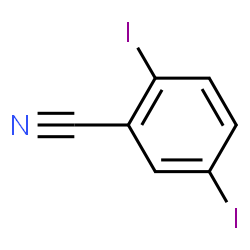 ChemSpider 2D Image | 2,5-Diiodobenzonitrile | C7H3I2N
