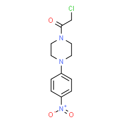 ChemSpider 2D Image | 1-(chloroacetyl)-4-(4-nitrophenyl)piperazine | C12H14ClN3O3