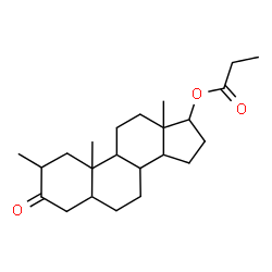 ChemSpider 2D Image | 2-Methyl-3-oxoandrostan-17-yl propionate | C23H36O3