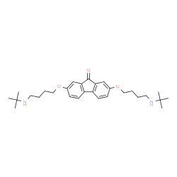 ChemSpider 2D Image | 2,7-Bis[4-(tert-butylamino)butoxy]-9H-fluoren-9-one | C29H42N2O3